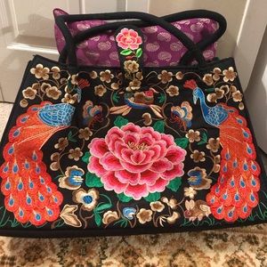 Large Embroidered handbag